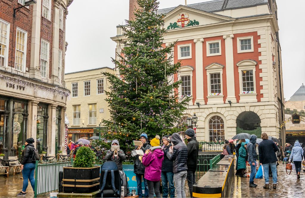 kerstmarkt van york in engeland