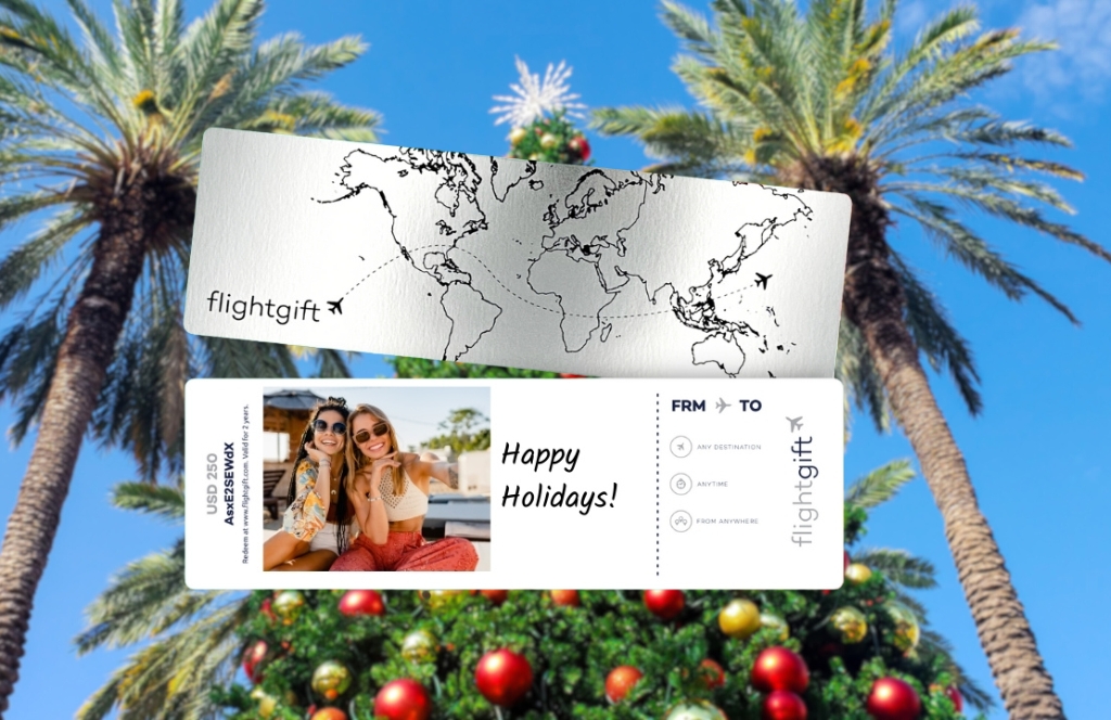 Christmas in Miami Airline gift Card from Flightgift