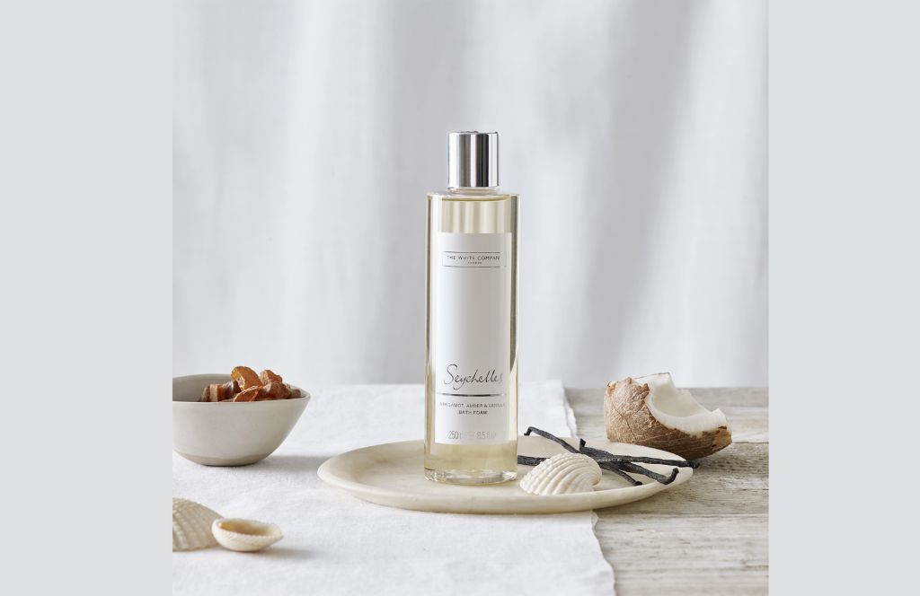 50th birthday gift ideas for her includes a white company bath set