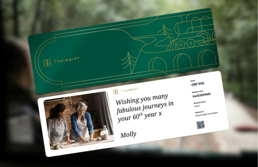 Gifting a Traingift voucher is a memorable 60th birthday gift for her