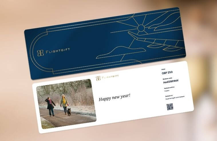 Gift card for a New Years Eve trip