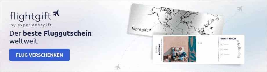 Verschenke einen Fluggutschein
