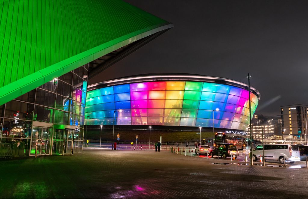 hydro in glasgow is great for a cheap girls trip in the uk