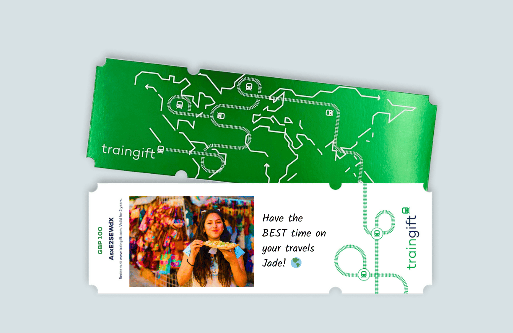 Buy an interrail gift voucher as one of the best travel gifts from traingift