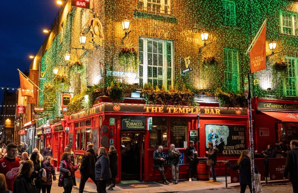 Le célèbre bar de Dublin lors de la Saint Patrick en Mars