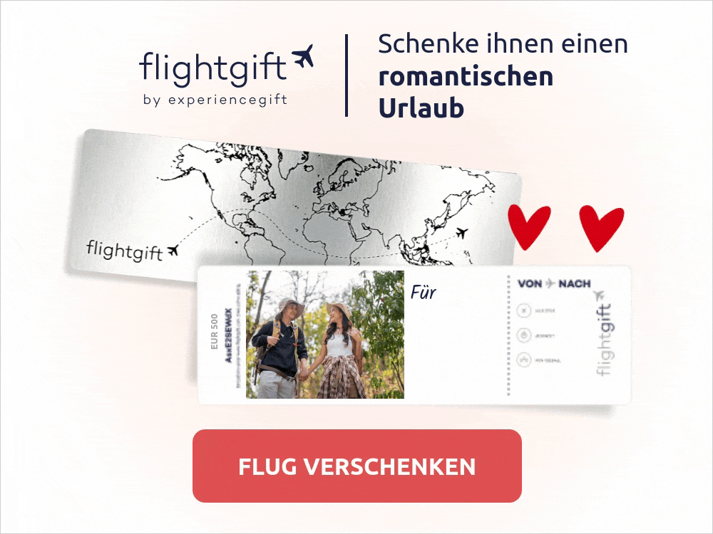 Fluggutschein von Flightgift