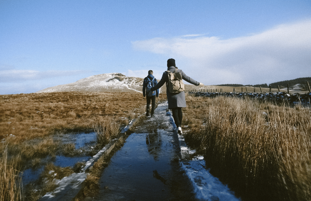 a couple spend their honeymoon in the highlands