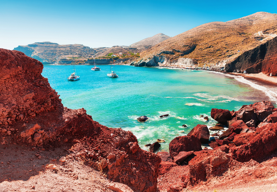 Santorini is an ideal location for mum's birthday