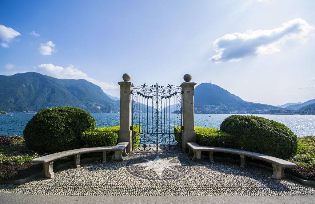 Gates on Lake Lugano