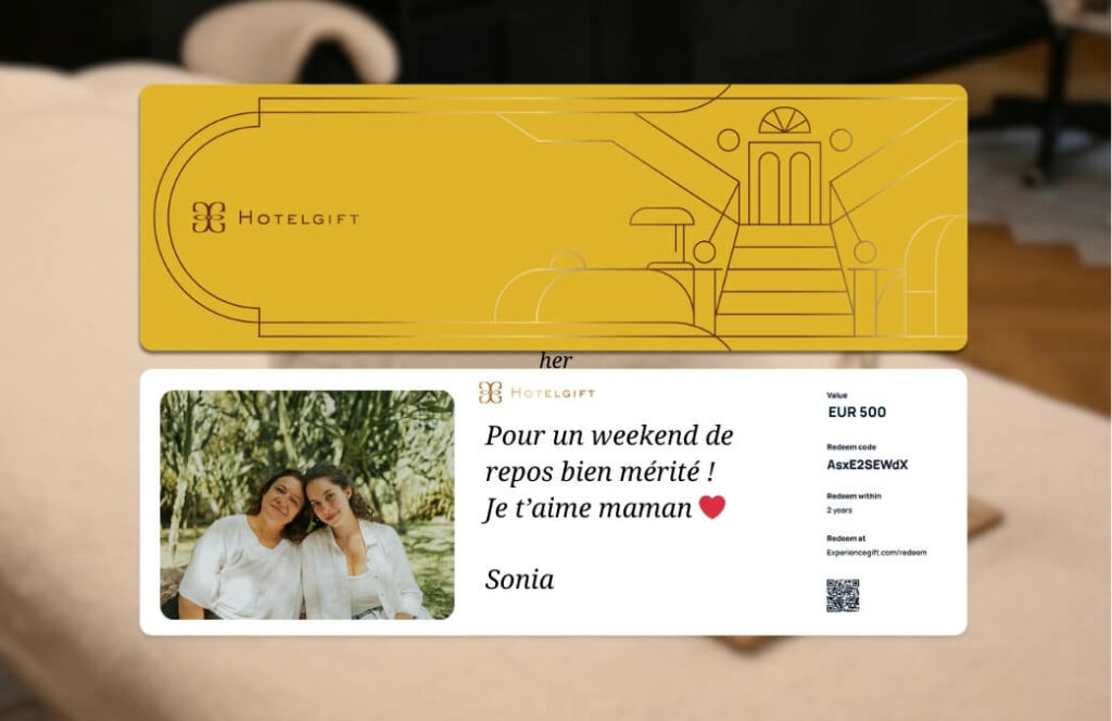 Hotelgift est un super cadeau de fête des mères à distance
