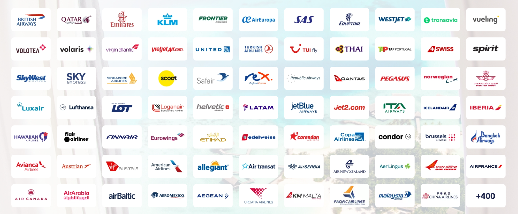 Welche Fluggesellschaften kann man mit Flightgift buchen?