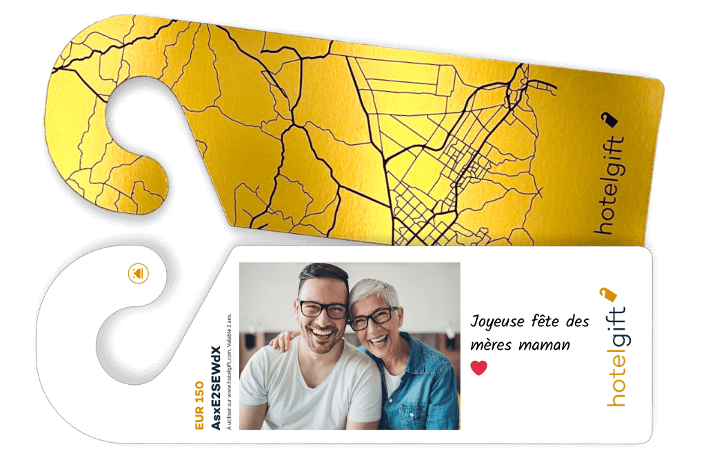 une carte cadeau Hotelgift offerte pour la fête des mères