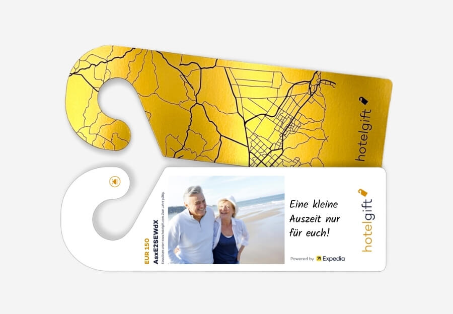 Ein Hotelgutschein als eines der besten Geschenke zum 40. Hochzeitstag