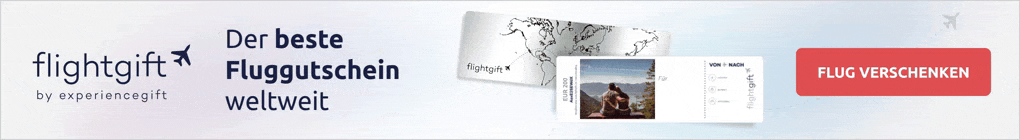 Ein Fluggutschein von Flightgift