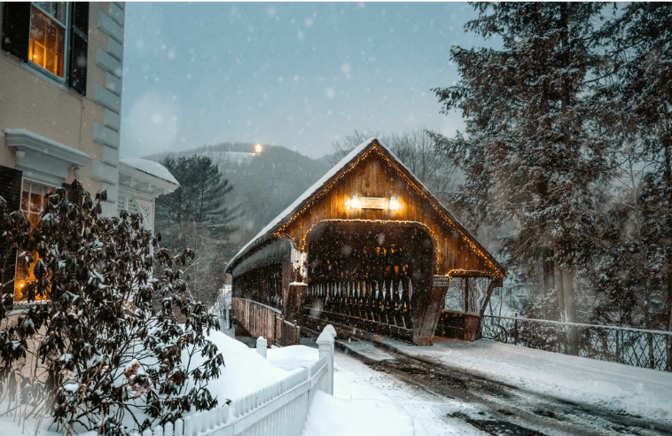 Woodstock, Vermont is one of the most Christmassy towns in the US