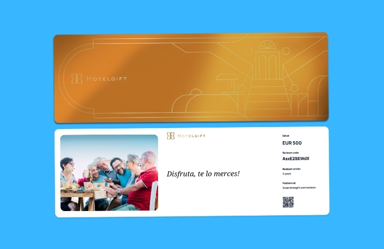 Regalo tarjeta hotel gift