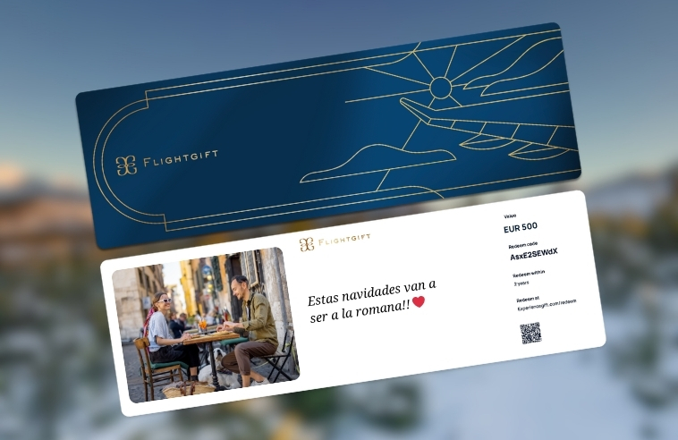 Viaja a roma en navidad, regala unas navidades que recordarçan siempre con nuestra tarjeta flightgift