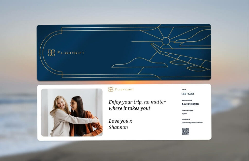 Flexible airline voucher from Flightgift