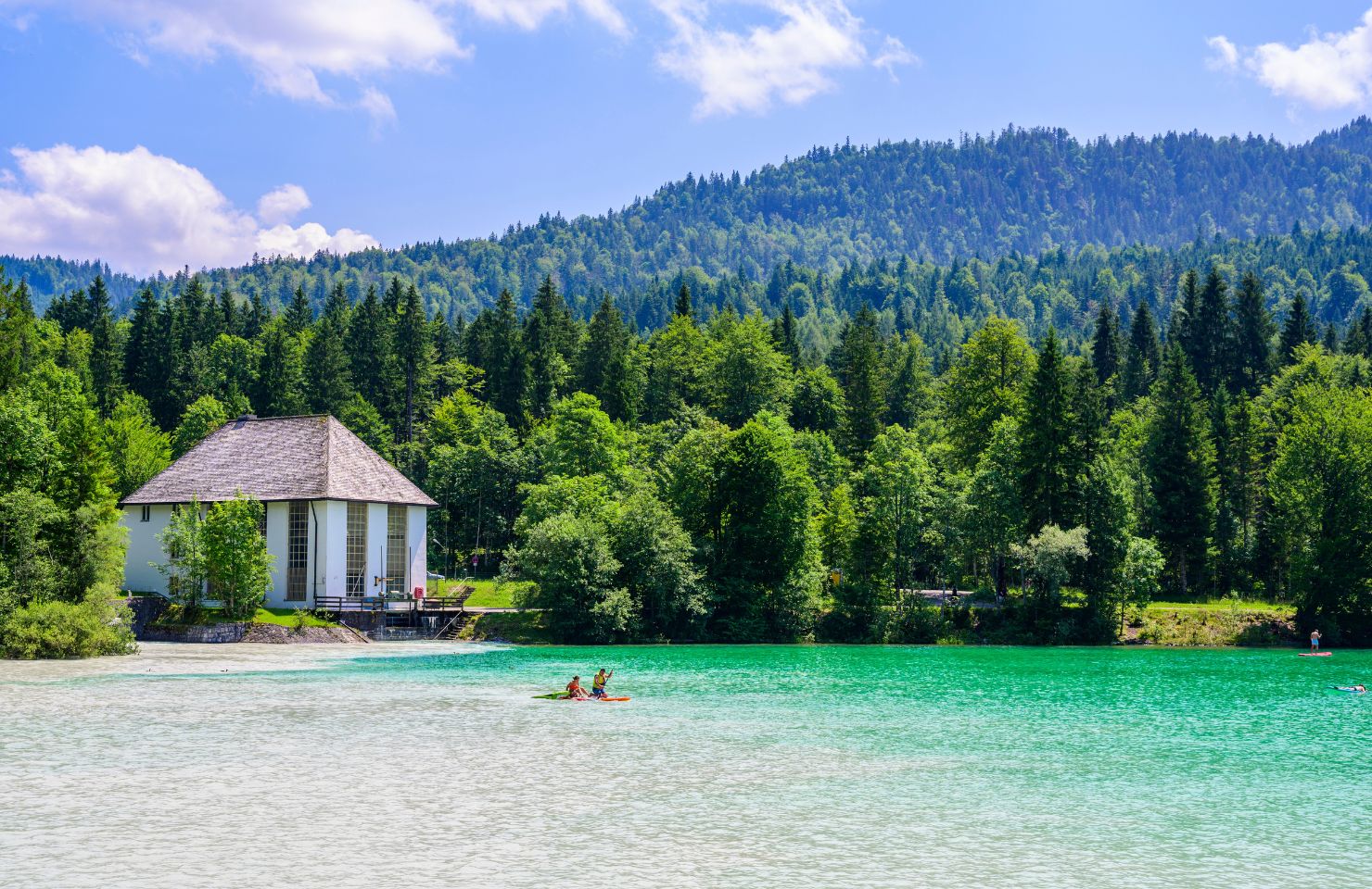 View over the Walchensee in Bavaria, Germany