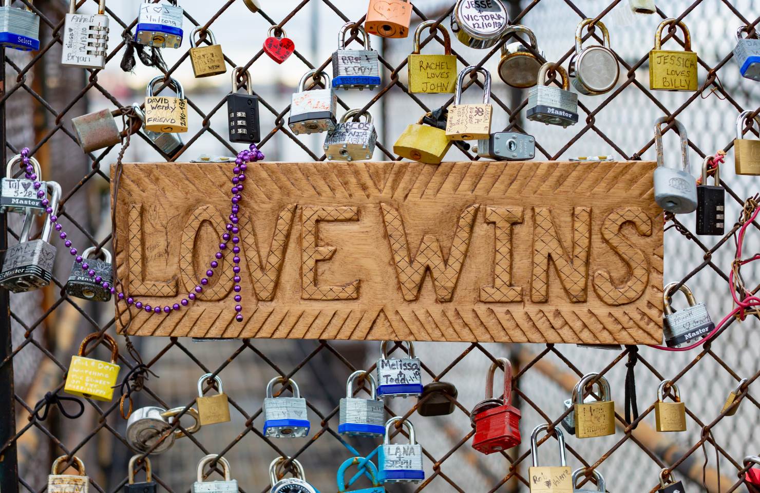 new orleans, home to the love key chains and one of the most romantic destinations in the us